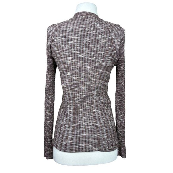 Athleta Revolve Stretch Cardigan Space Dye Cardigan Mahogany Size Small - Picture 4 of 9